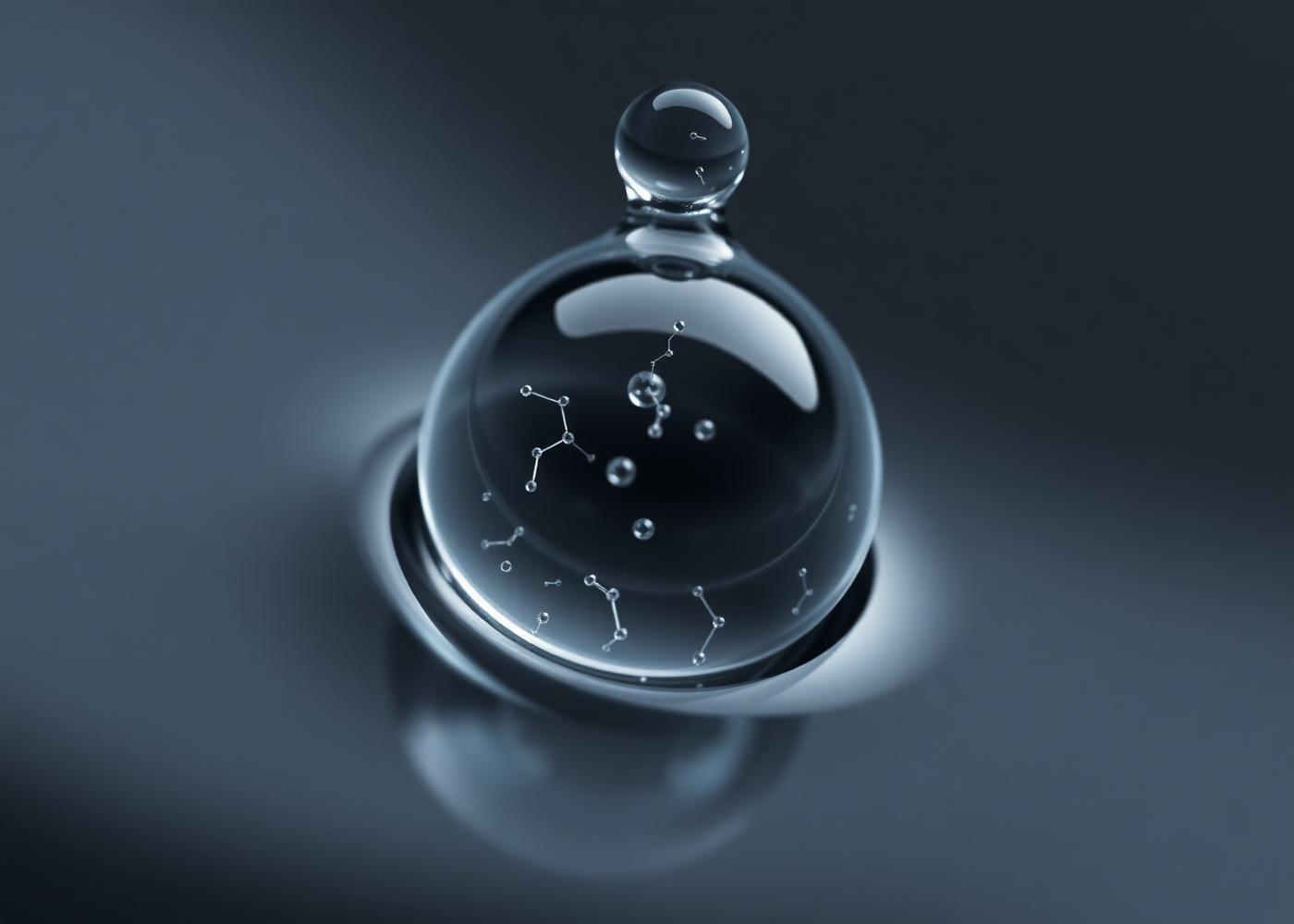 Greyon laboratory ingredient close-up